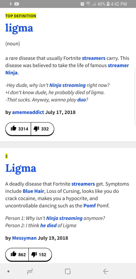 ligma def