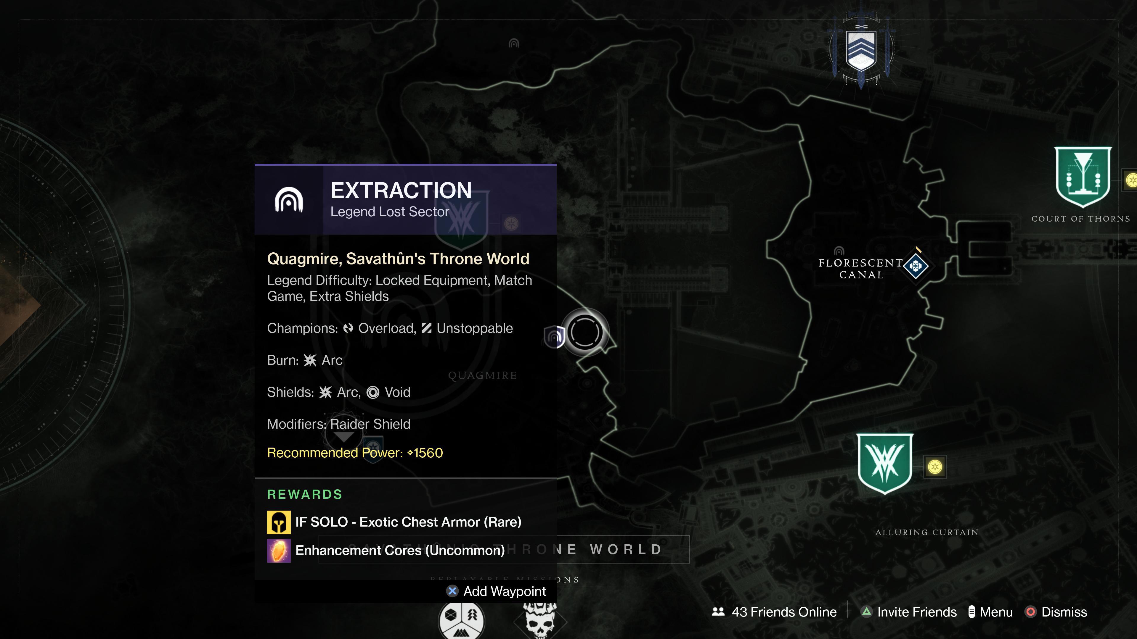 destiny 2 legendary lost sector