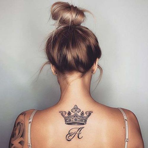 queen tattoo for girls