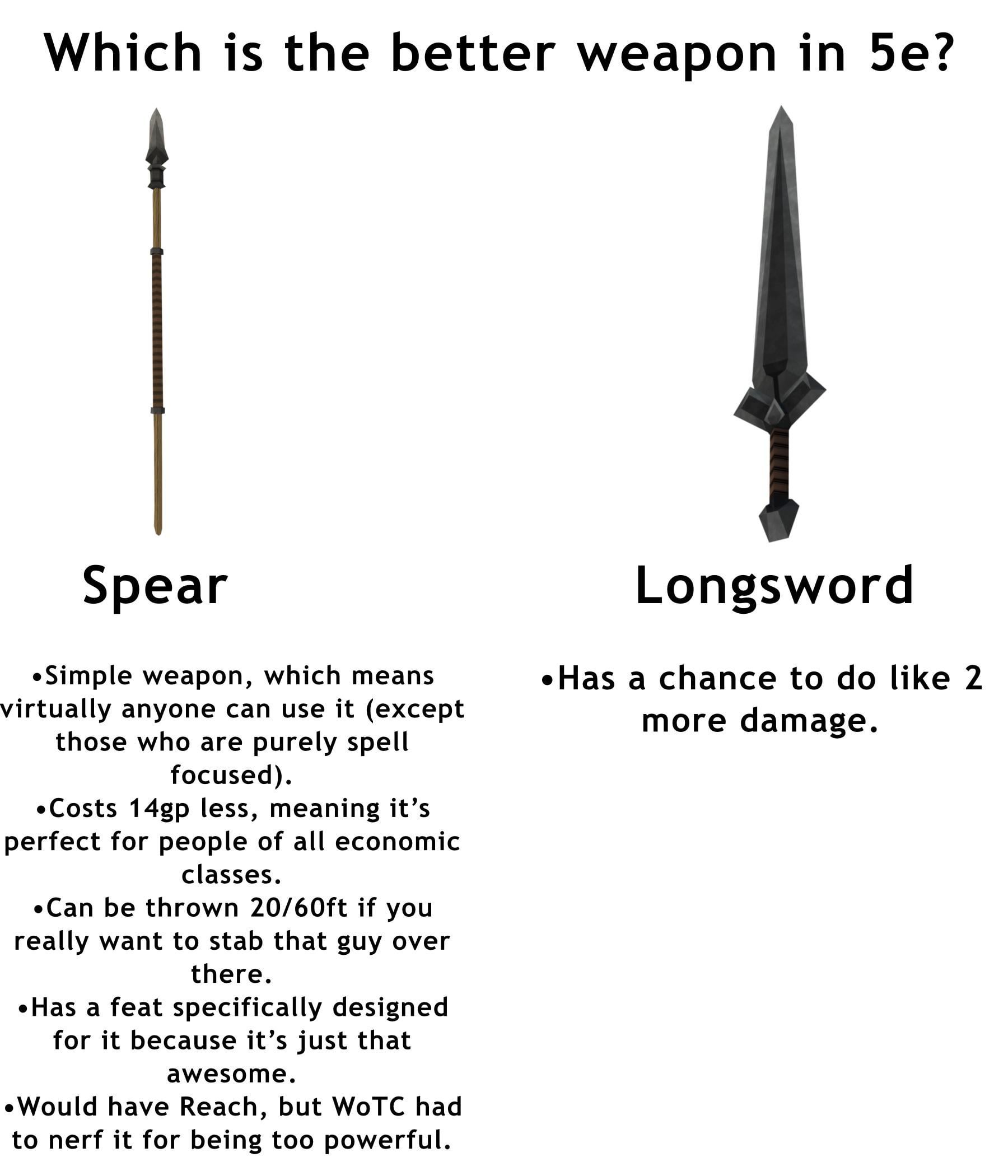 greatsword vs spear