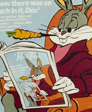 bugs bunny smoking a carrot