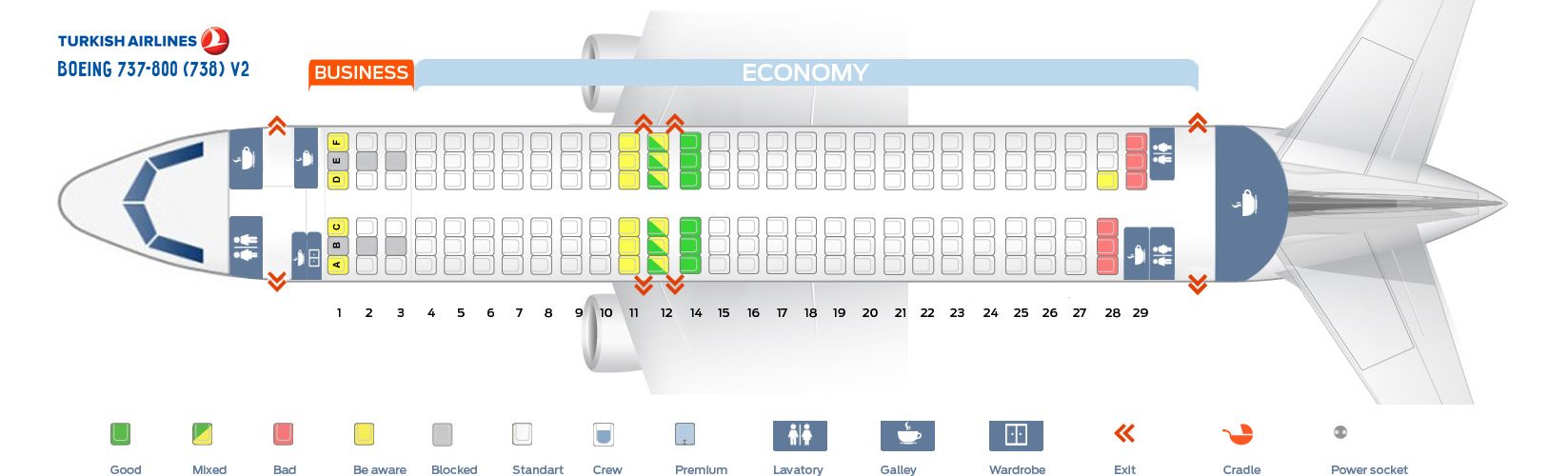 737 seat map