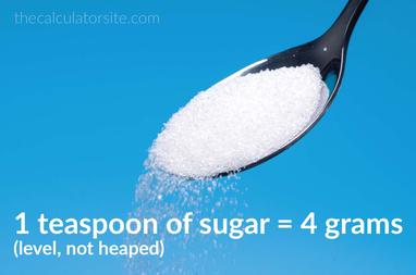 how much grams is a teaspoon