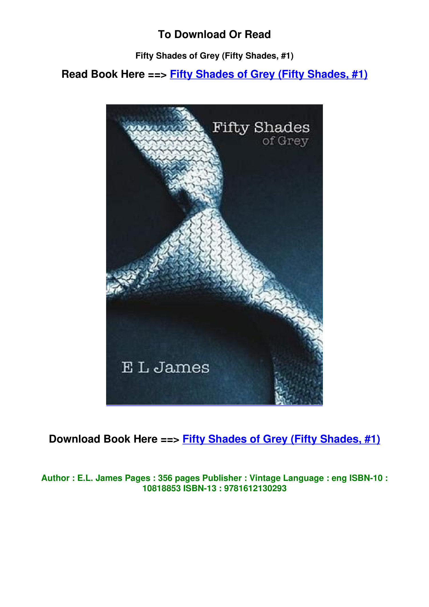 fifty shades of grey book pdf