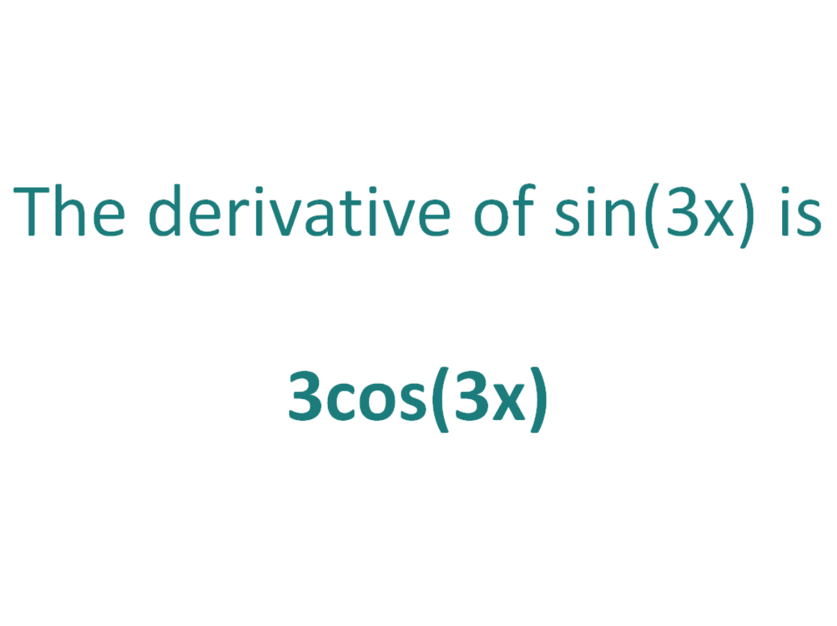 sin3x differentiation