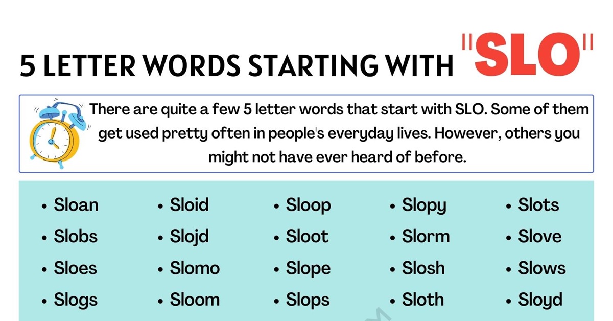 five-letter words that begin with s l u