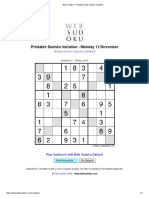 web sudoku ev