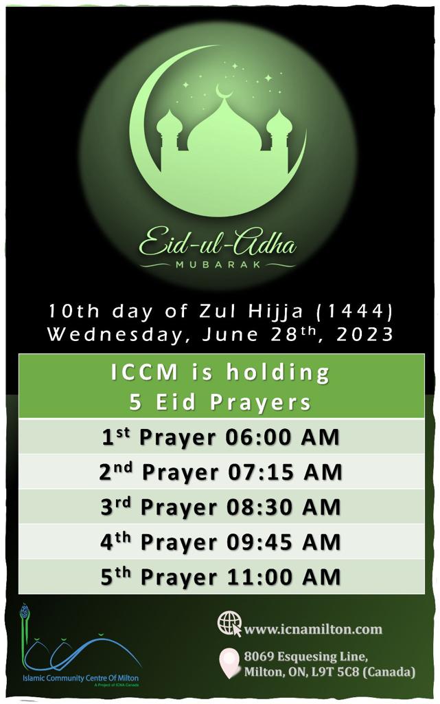 milton eid prayer 2023