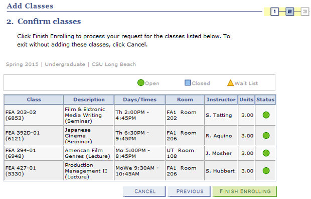 csulb schedule of classes