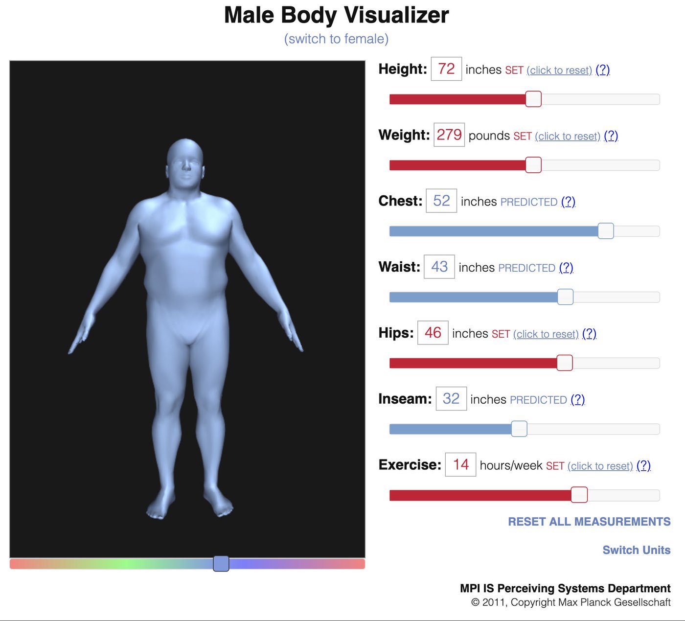 body visualizer male