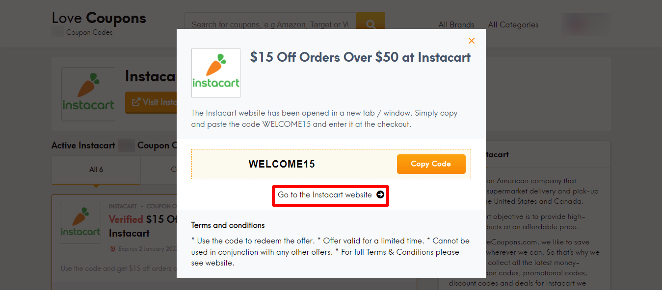 instacart promo code canada