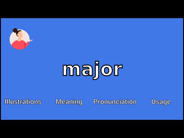 major meaning in tagalog