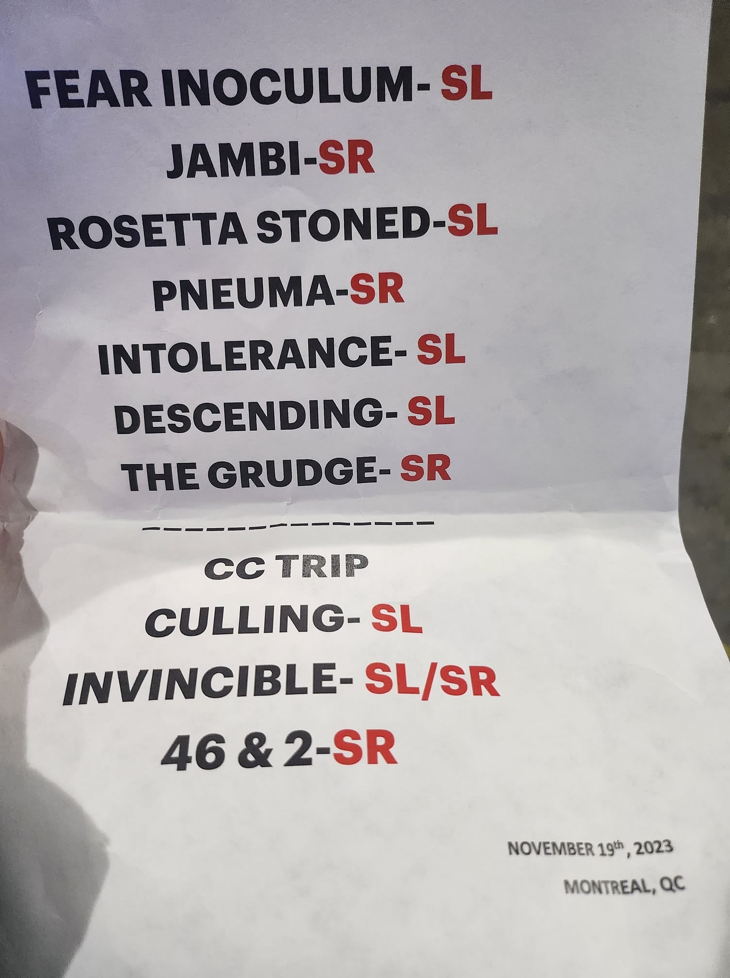 of montreal setlist 2023