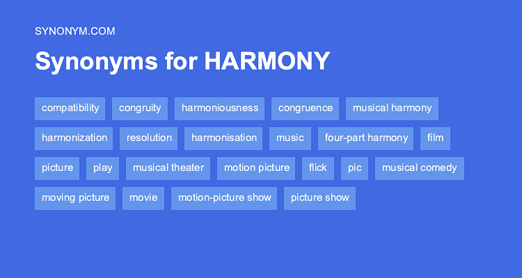 harmonious synonym