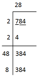 what is the square root of 784