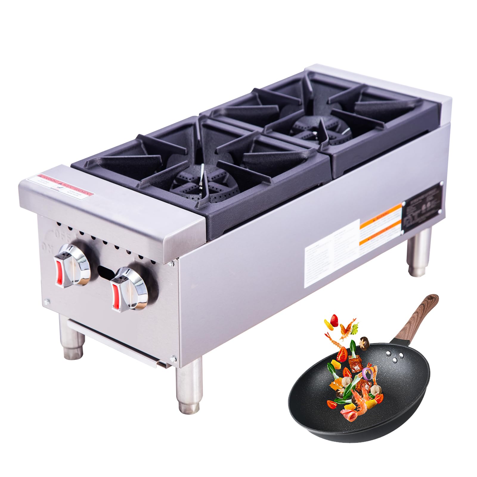 commercial gas stove 2 burner