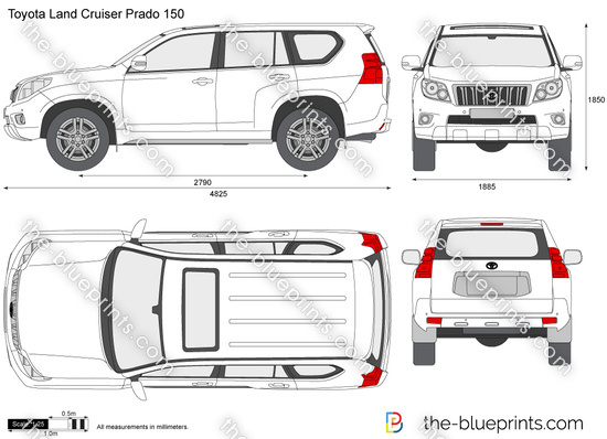 toyota prado dimensions