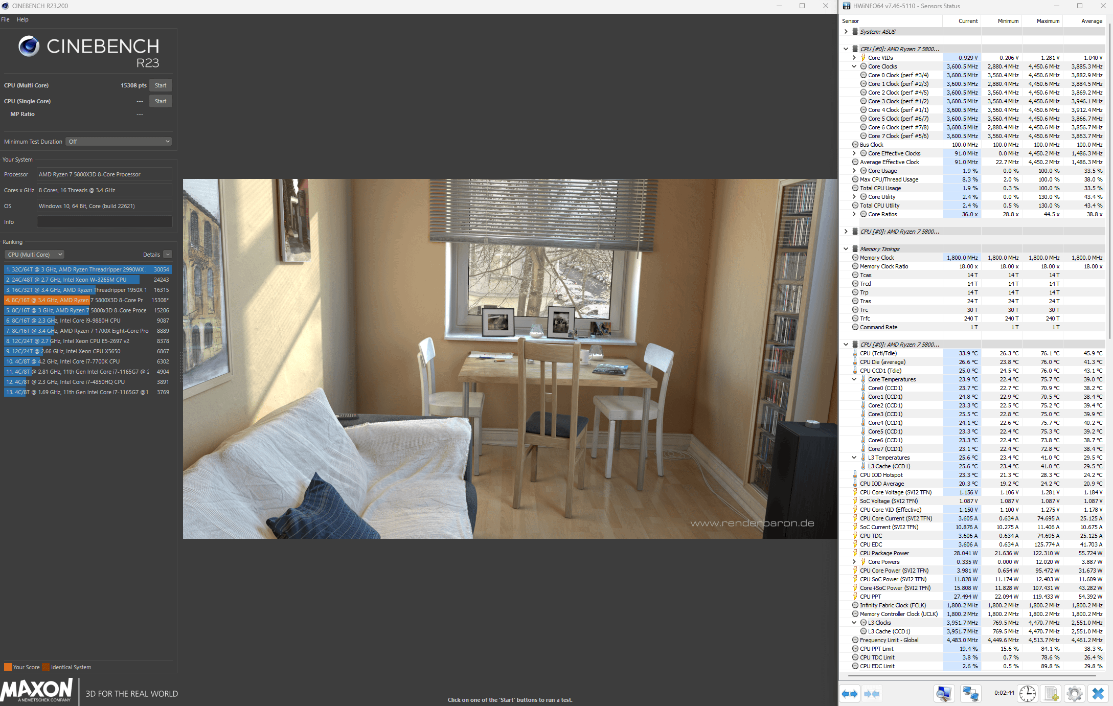 5800x3d cinebench r23