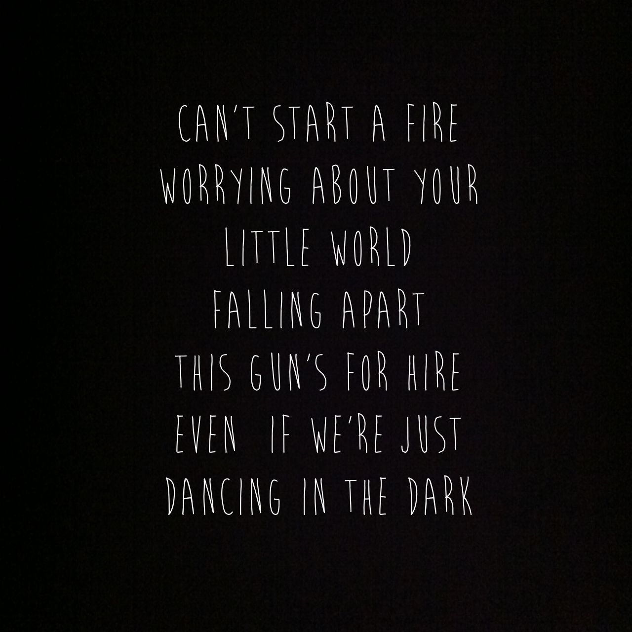 in the dark lyrics