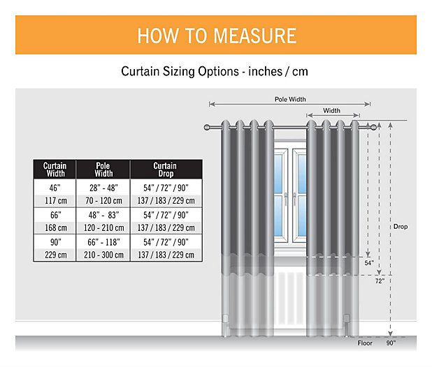 90 90 curtains cm