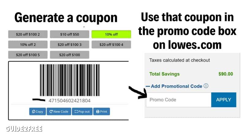 lowes discount coupon code