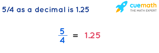 convert 5/4 to a decimal