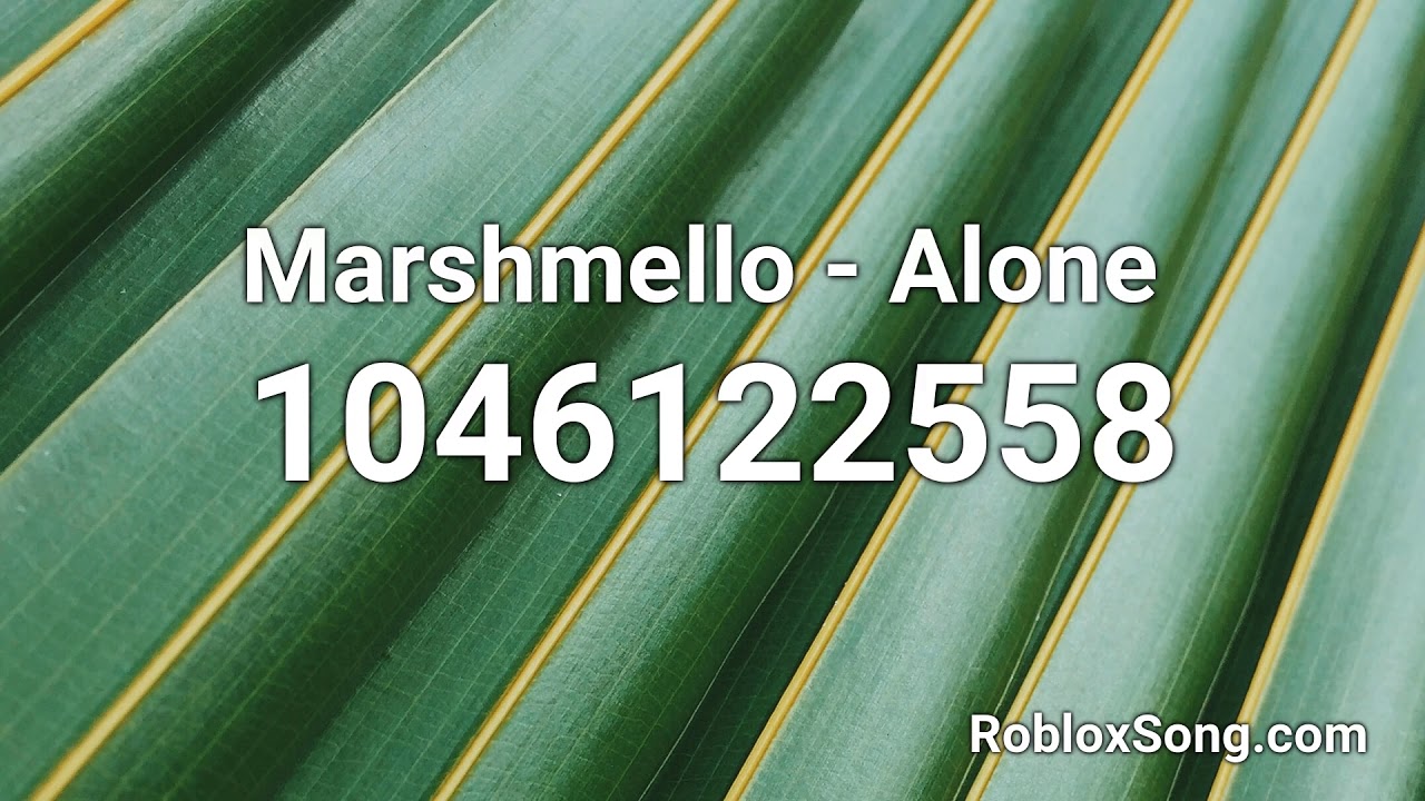 marshmello alone id roblox