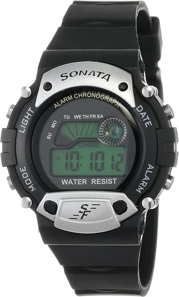 sonata digital wrist watch