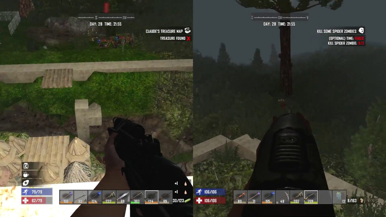 7 days to die pc split screen