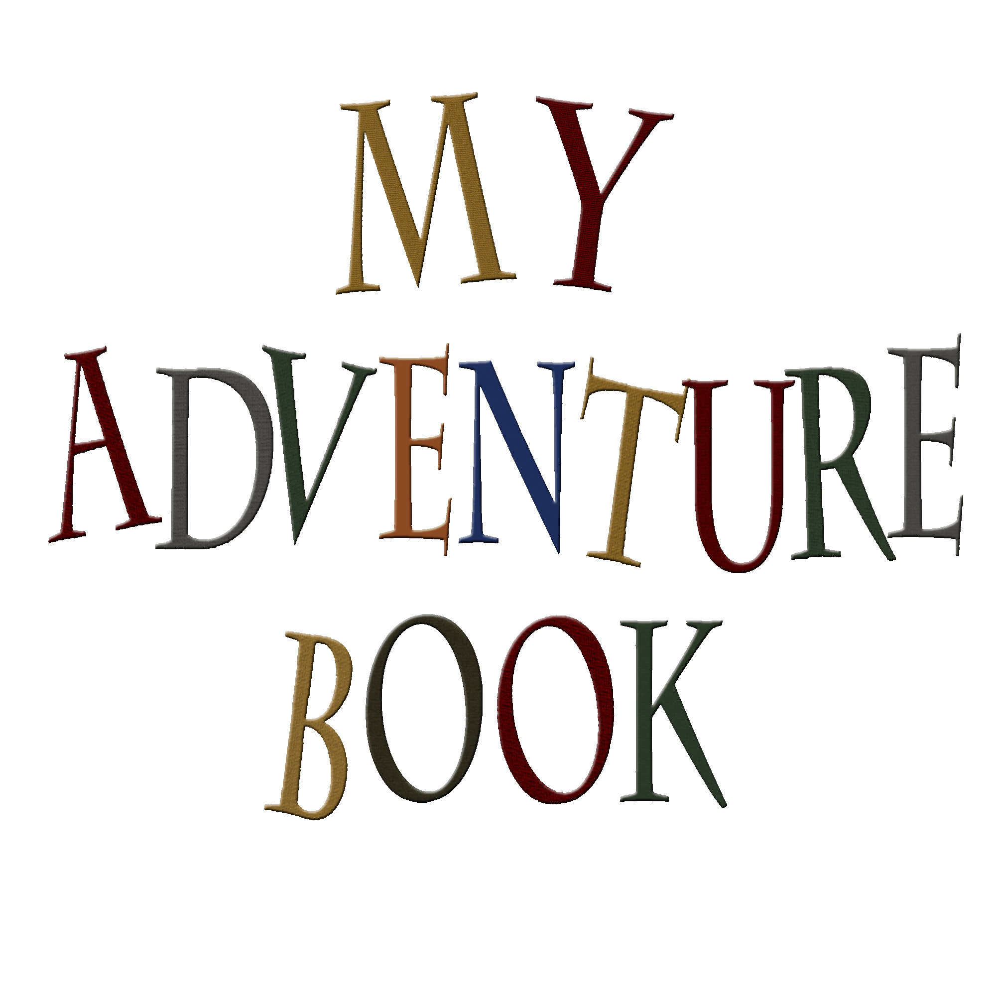 my adventure book stencil