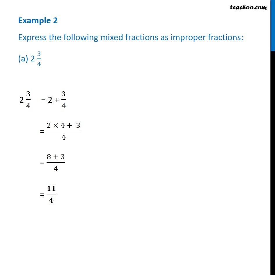 2 3/8 improper fraction