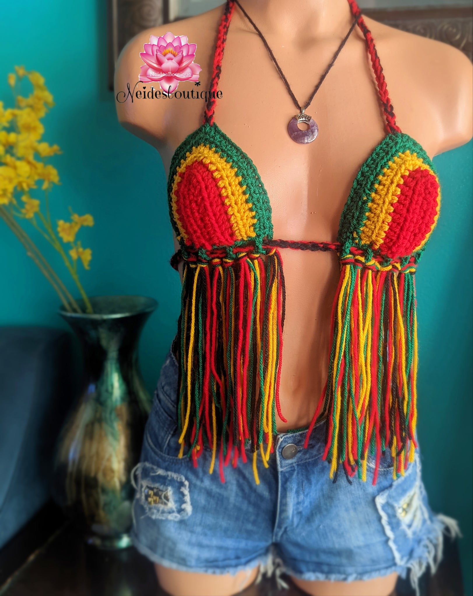 rasta crop top