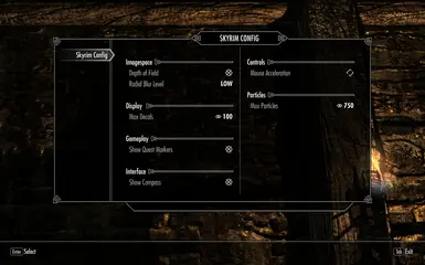 skyrim mod configuration menu