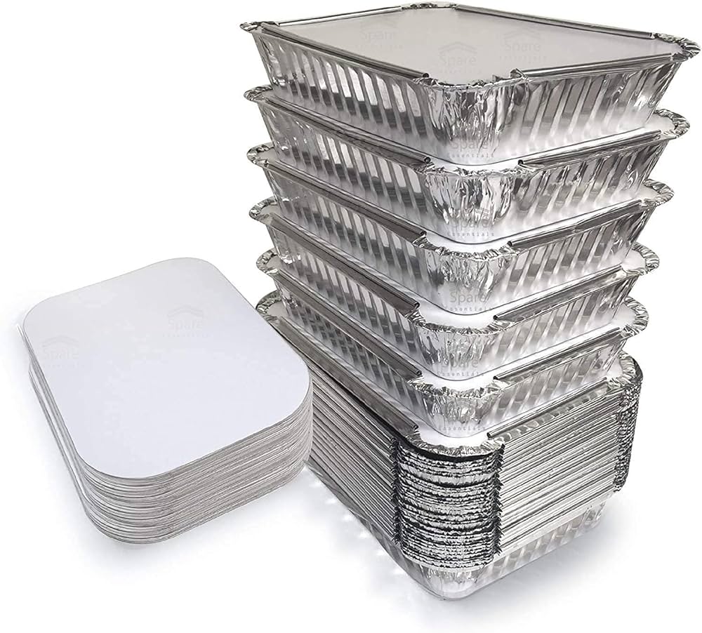 silver foil container