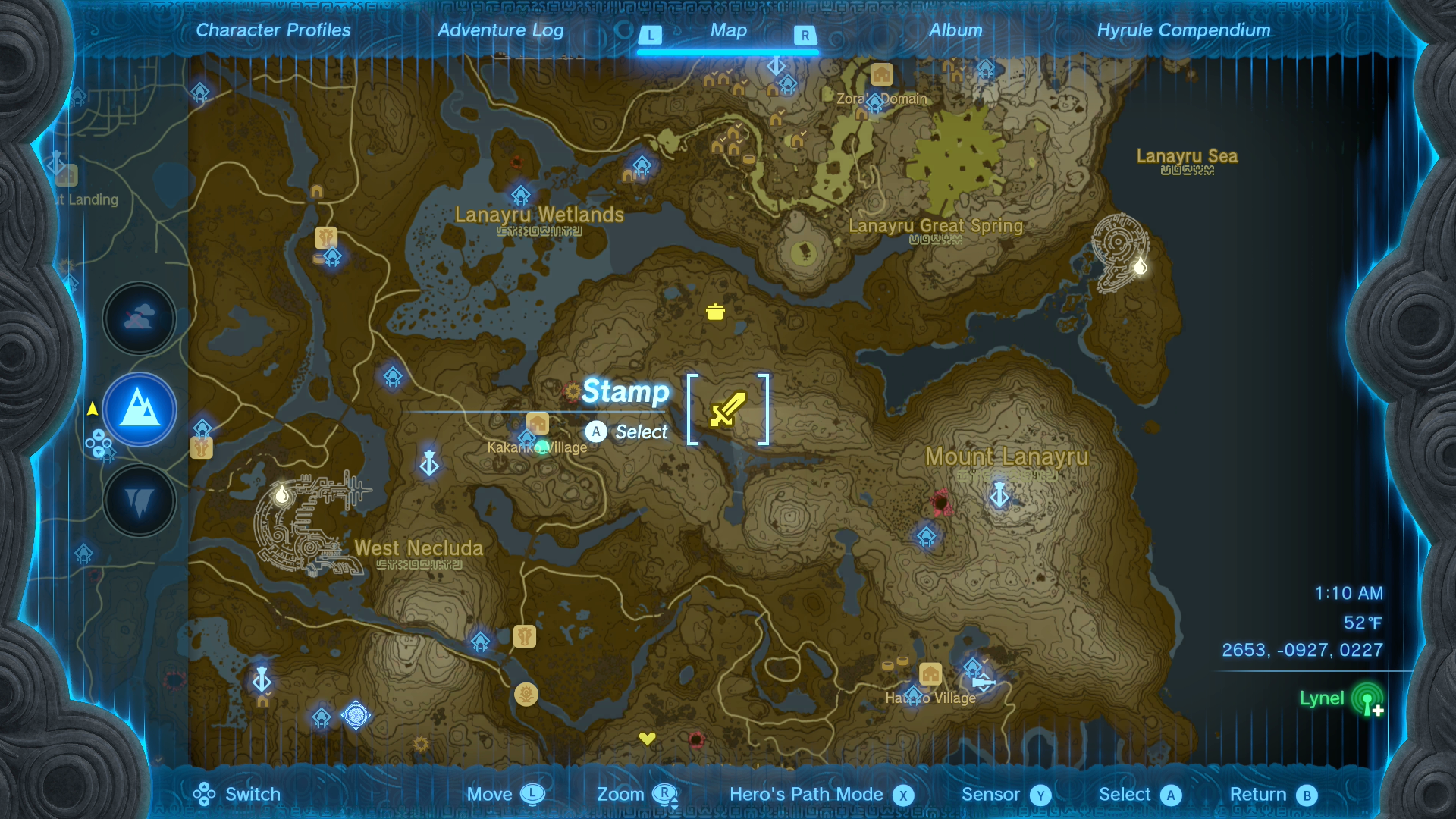 lynel map totk