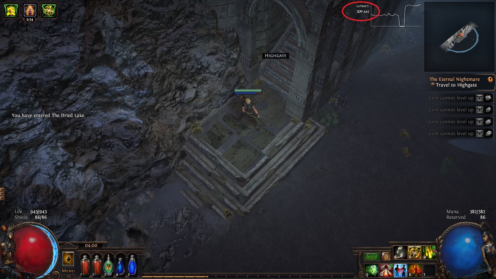 path of exile latency