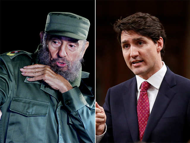 trudeau and fidel castro