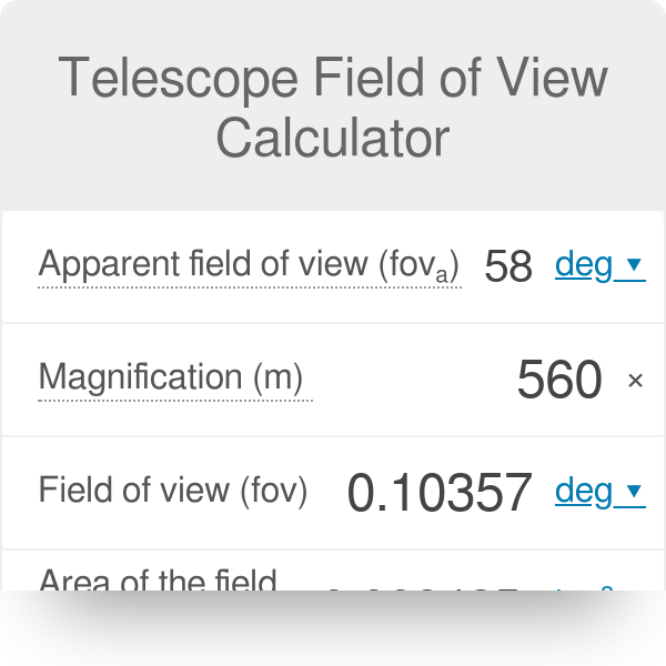 fov calculator telescope