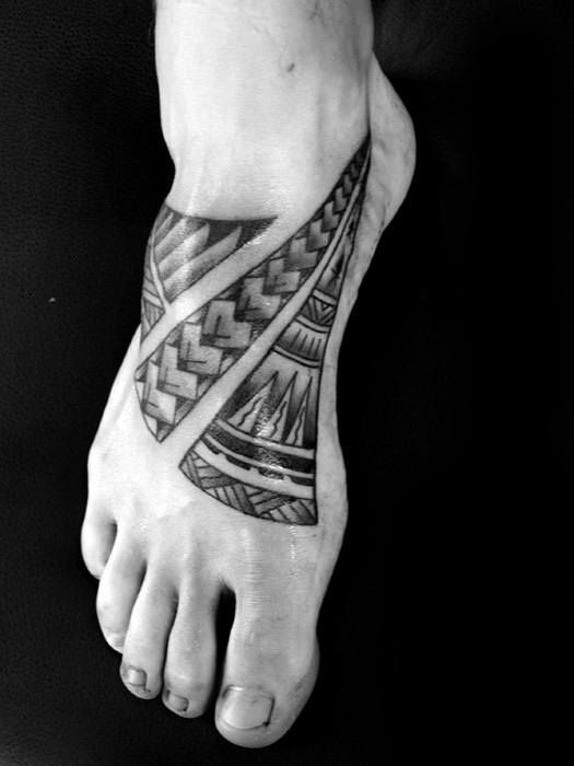 foot tattoo designs for males