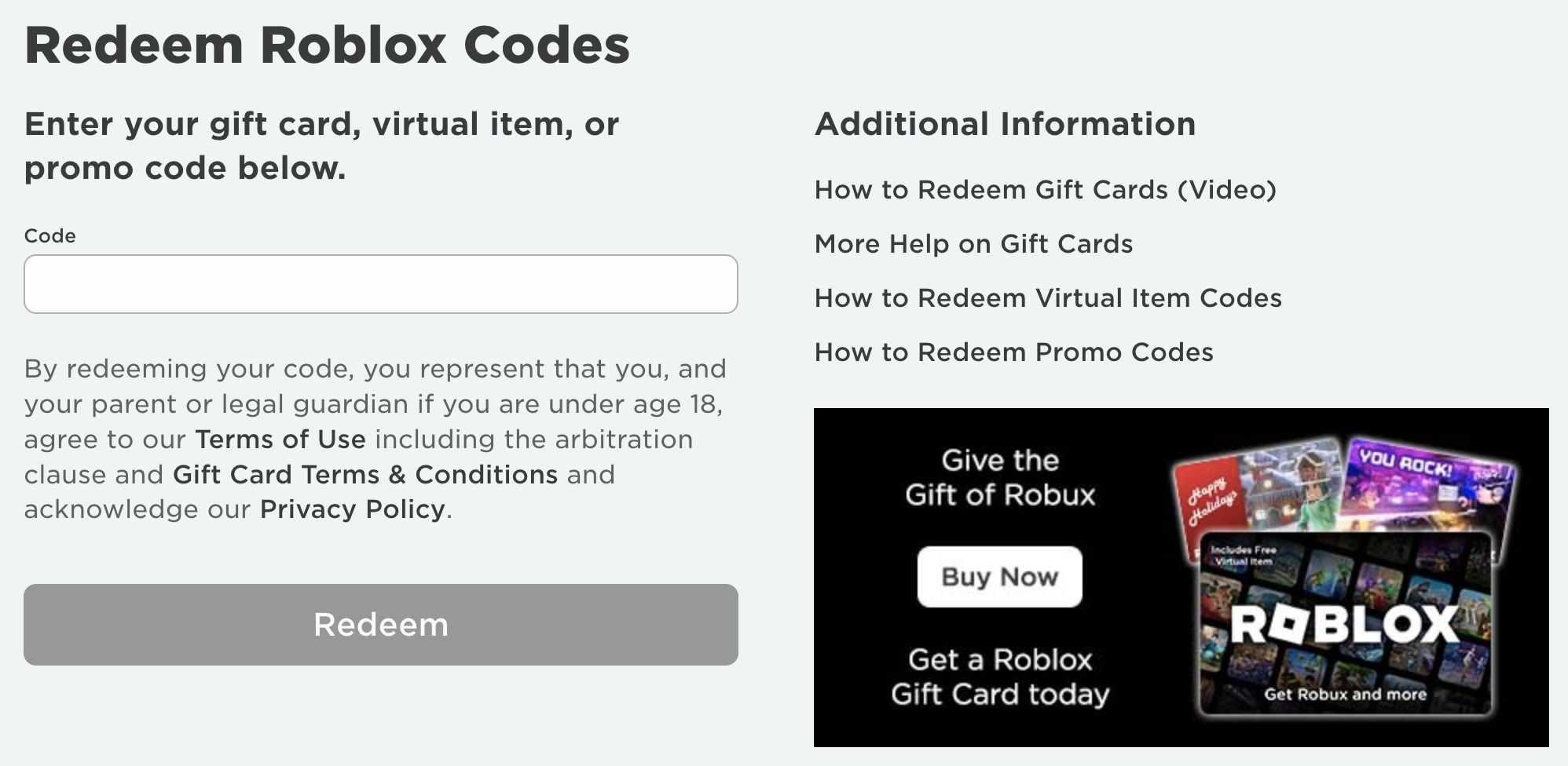 roblox promocodes