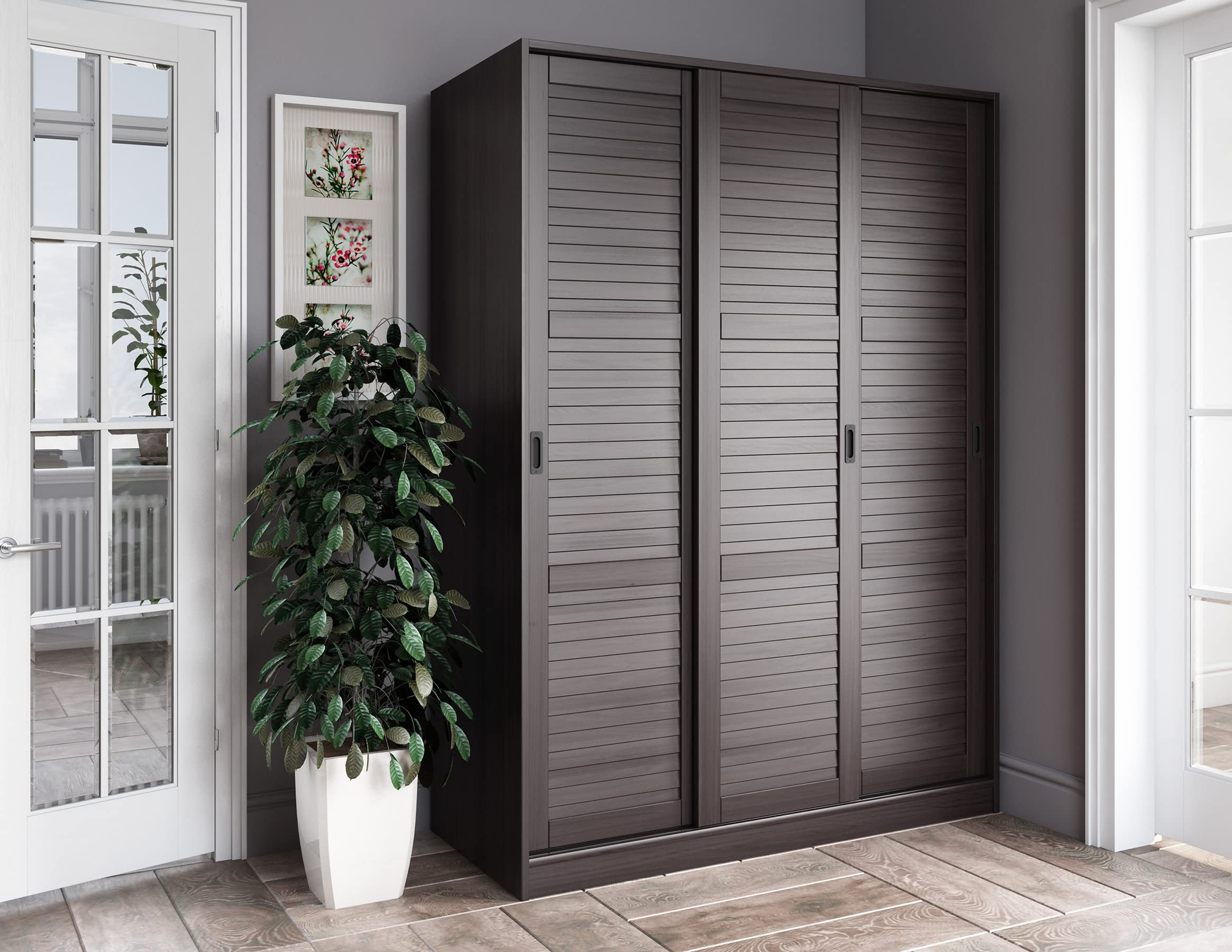 hardwood wardrobe closet