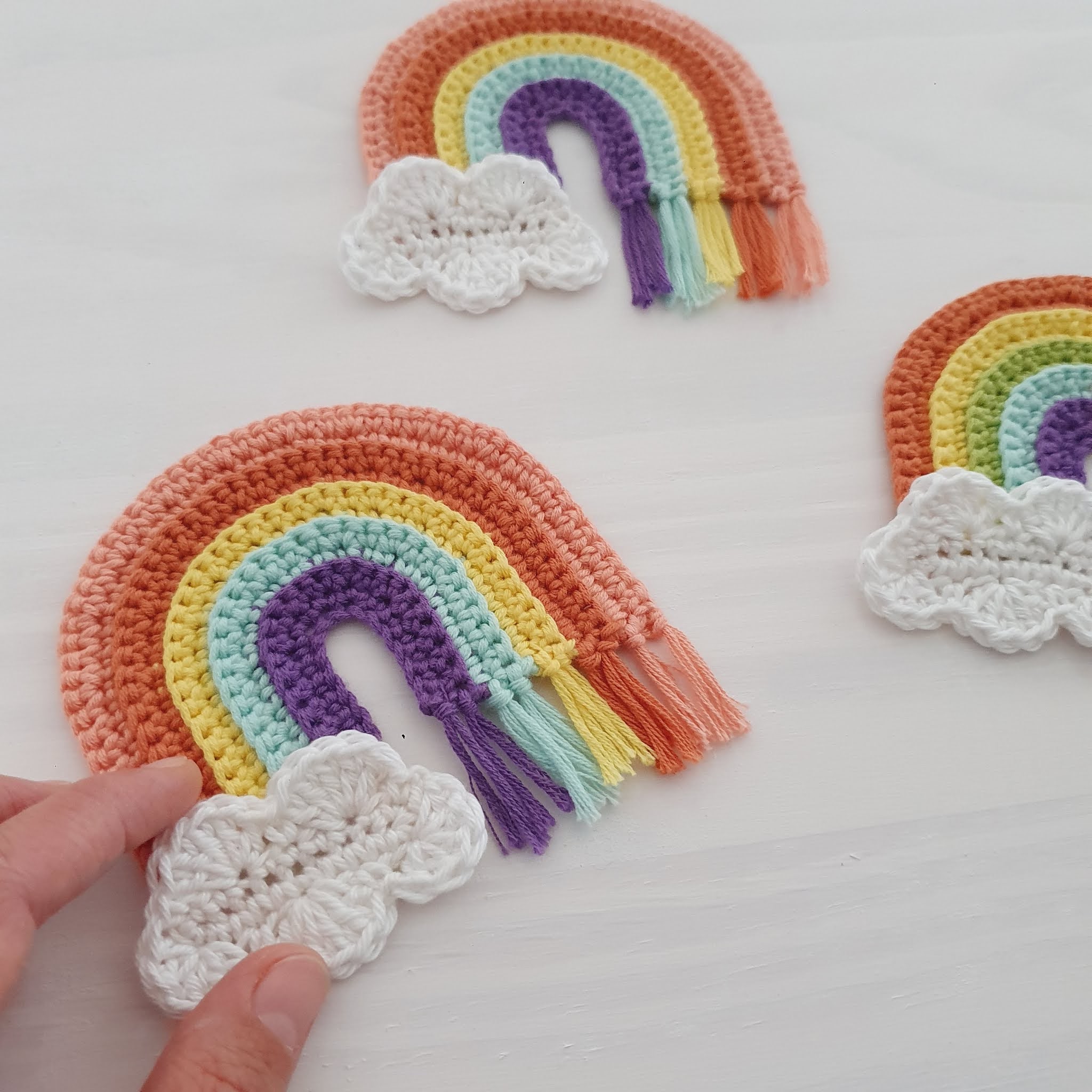 arco iris crochet paso a paso