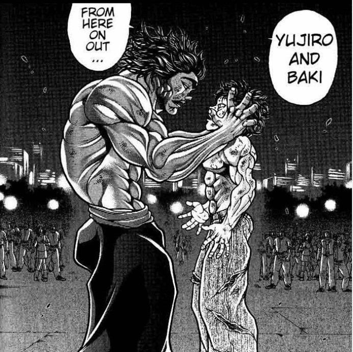 baki vs yujiro final fight