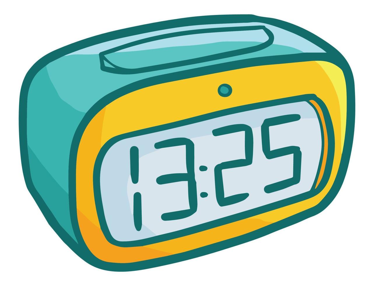 cartoon digital clock