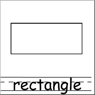 rectangle clipart black and white