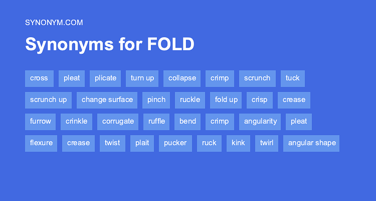 synonym for folded