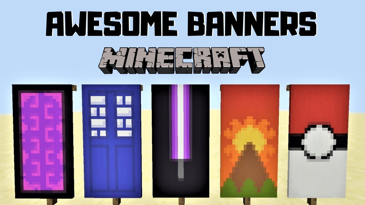 awesome minecraft banner