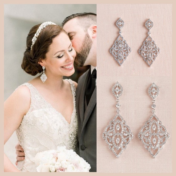 etsy bridal earrings