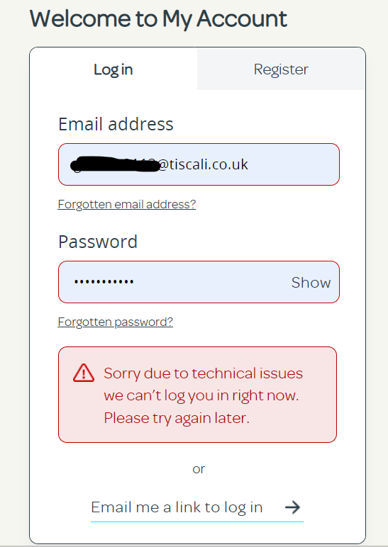 login talktalk email