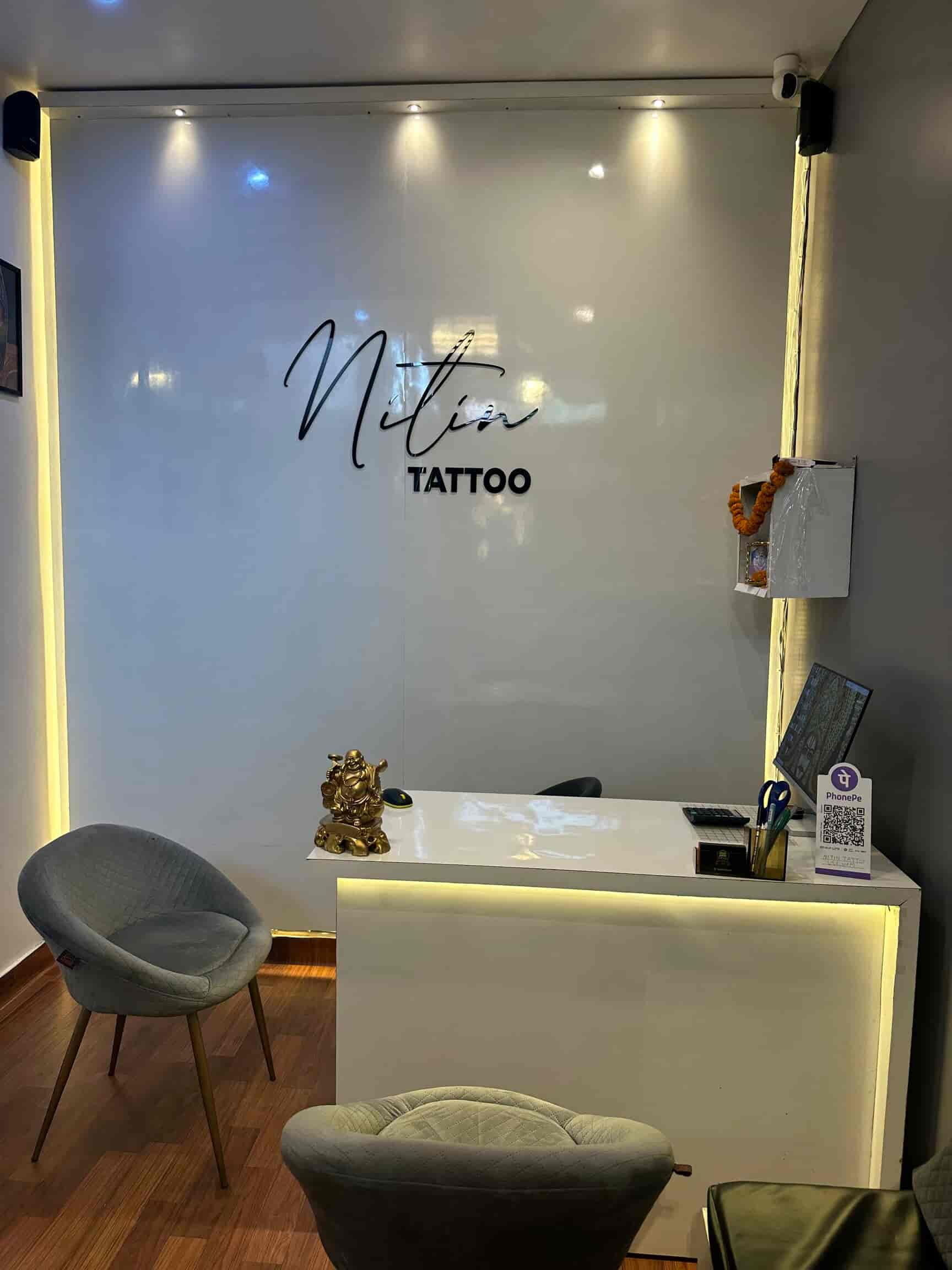 small tattoo shop interior